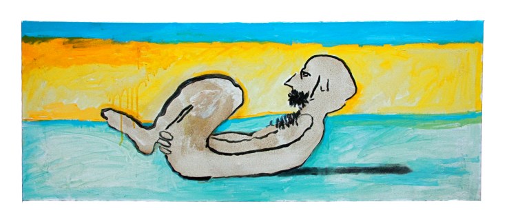 Italian figure study, 2012, 90x40cm, acrylic on canvas